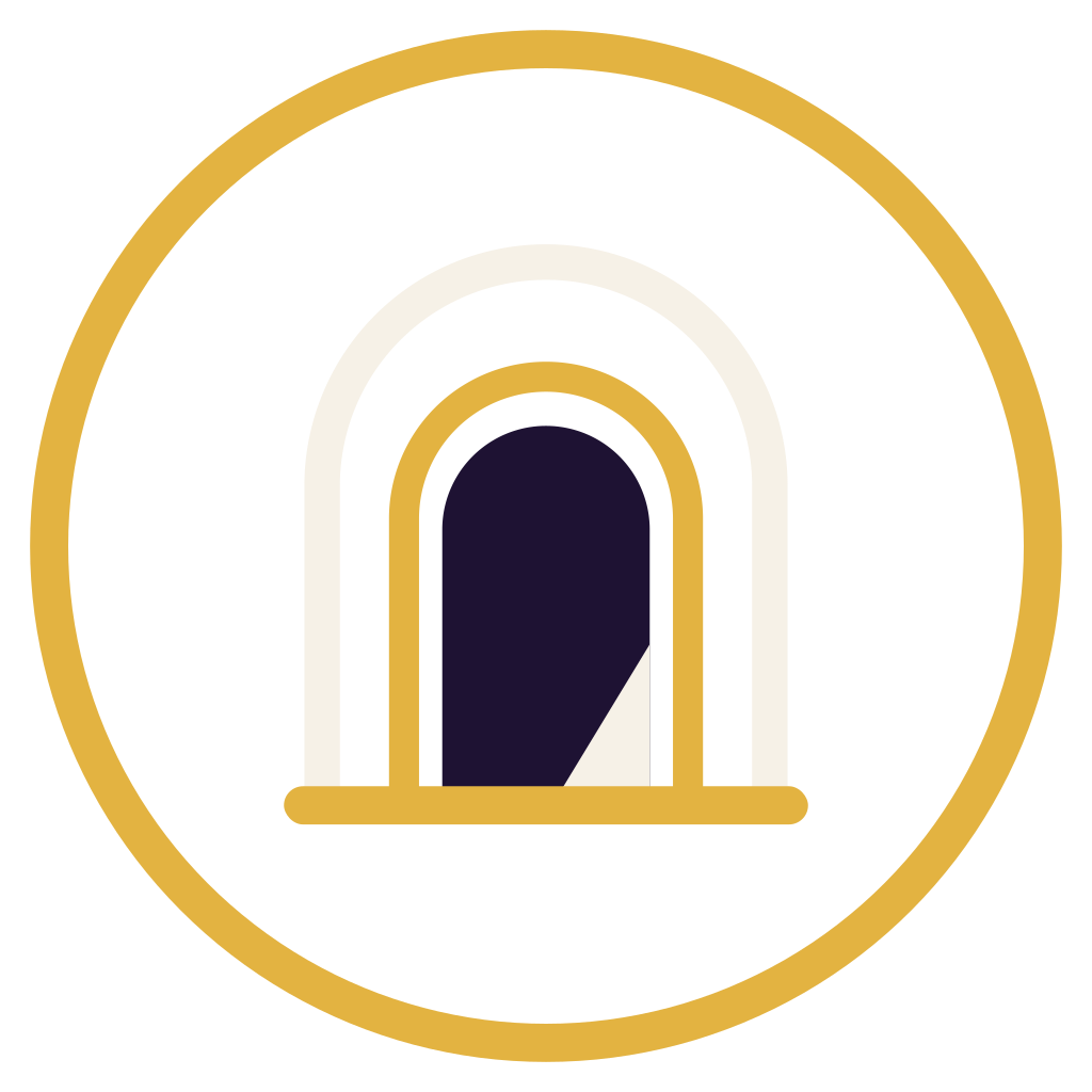 Golden Capacity Studio doorway mark